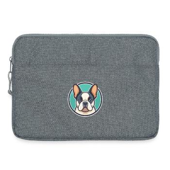 Chien Francais Blanc Et Noir Dog Breed Cartoon Pet - Laptop bag 15" - heather grey - Front
