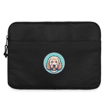 Cockapoo Chien Race Coloré Dessin animé Kawaii Clipart - Sacoche pour ordinateur portable 15 pouces - noir - Devant