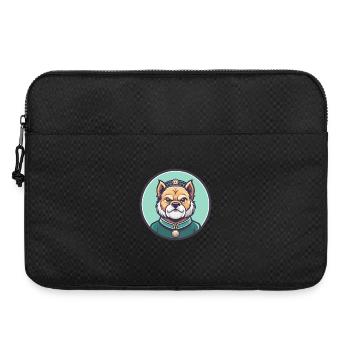 Chinesische kaiserliche Hunderasse Karikatur Kawaii Clipart - Laptoptasche 15" - Schwarz - Vorne