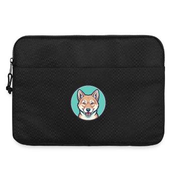 Dingo Hund Rasse Cartoon Kawaii Clipart Tier Haustier - Laptoptasche 15" - Schwarz - Vorne