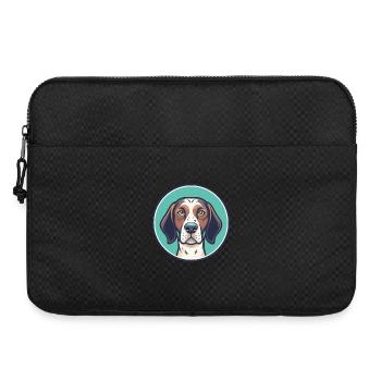 French Gascony Pointer Dog Breed Cartoon Kawaii - Laptop bag 15" - black - Front
