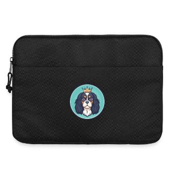 König Charles Spaniel Hunderasse Cartoon Kawaii Haustier - Laptoptasche 15" - Schwarz - Vorne