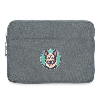 Magyar Agar Chien Race Drôle Dessin animé Kawaii Clipart - Sacoche pour ordinateur portable 15 pouces - gris chiné - Devant
