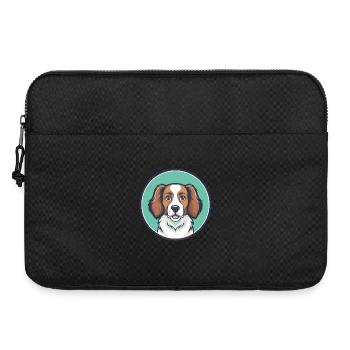 Kooikerhondje Hund Rasse Cartoon Kawaii Clipart Haustier - Laptoptasche 15" - Schwarz - Vorne