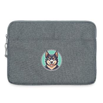 Montenegrinischer Berghund Hunderasse Lustige Karikatur - Laptoptasche 15" - Grau meliert - Vorne