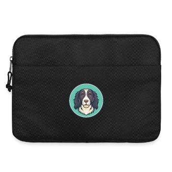 Munsterländer Hunderasse Cartoon Kawaii Clipart Haustier - Laptoptasche 15" - Schwarz - Vorne