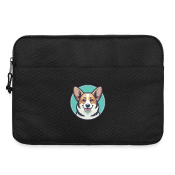 Pembroke Welsh Corgi Hunderasse Cartoon Kawaii Haustier - Laptoptasche 15" - Schwarz - Vorne
