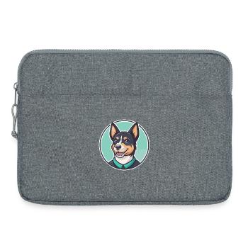 Perro De Presa Mallorquin Hunderasse Cartoon Kawaii - Laptoptasche 15" - Grau meliert - Vorne