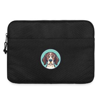 Portuguese Pointer Dog Breed Cartoon Kawaii - Laptop bag 15" - black - Front