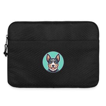 Portugiesische Rinder Hund Rasse Karikatur Kawaii Clipart - Laptoptasche 15" - Schwarz - Vorne