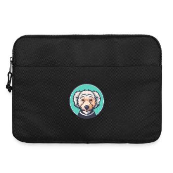Pumi Hund Rasse Cartoon Kawaii Clipart Illustration - Laptoptasche 15" - Schwarz - Vorne