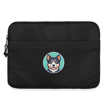 Rache Hund Rasse Cartoon Kawaii Clipart Tier Haustier - Laptoptasche 15" - Schwarz - Vorne