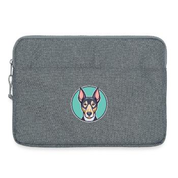 Uruguayische Cimarron Hunderasse Karikatur Kawaii - Laptoptasche 15" - Grau meliert - Vorne