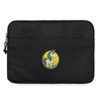 Unicorn Cute Kawaii Cartoon Clipart Pet Animal - Laptop bag 15" - black - Front