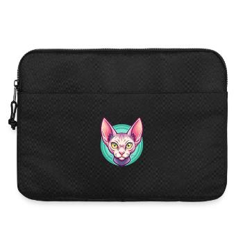 Rouge Devon Rex Chat Race Dessin animé Kawaii Animal Animal Pet - Sacoche pour ordinateur portable 15 pouces - noir - Devant