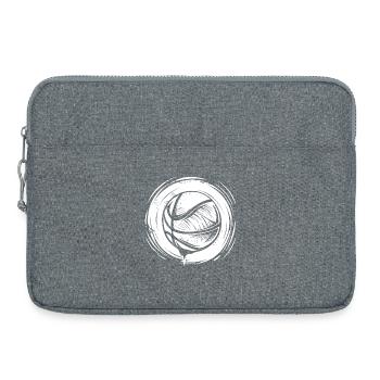 Basketball Ball Skizze - Laptoptasche 15" - Grau meliert - Vorne