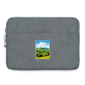 Malvern Hills Aonb Reise Poster Souvenir Farbe WP - Laptoptasche 15" - Grau meliert - Vorne
