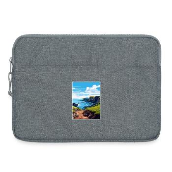 Causeway Coast Aonb Vintage Reiseposter Souvenir - Laptoptasche 15" - Grau meliert - Vorne