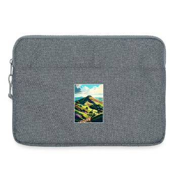 Malvern Hills Aonb Reise Poster Postkarte Malerei - Laptoptasche 15" - Grau meliert - Vorne