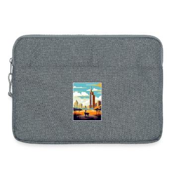 Nairobi Kenia Reise Poster Souvenir Malerei WPA - Laptoptasche 15" - Grau meliert - Vorne