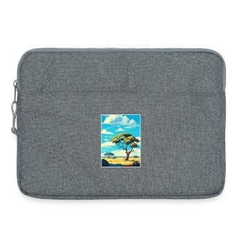 Krüger Nationalpark Südafrika Reiseposter - Laptoptasche 15" - Grau meliert - Vorne