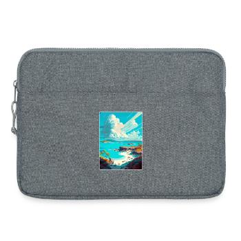 Exuma Karibik Reise Poster Souvenir Farbe WPA - Laptoptasche 15" - Grau meliert - Vorne