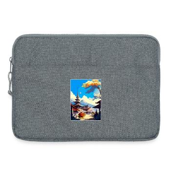 Chiang Mai Thailand Vintage Travel Poster Souvenir - Laptop bag 15" - heather grey - Front