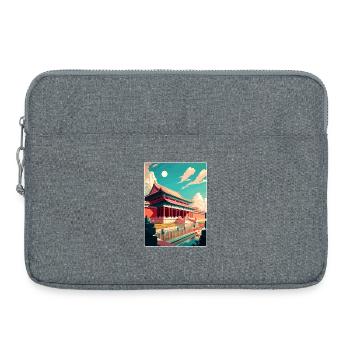 Forbidden China Travel Poster Souvenir Paint WPA - Laptop bag 15" - heather grey - Front
