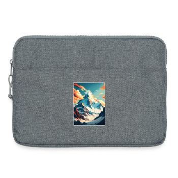 Mount Everest China Vintage Travel Poster Souvenir - Laptop bag 15" - heather grey - Front