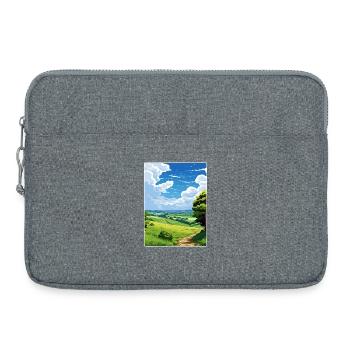 Dorset Aonb Reise Poster Souvenir Postkarte Farbe - Laptoptasche 15" - Grau meliert - Vorne