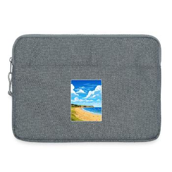 Dorset Aonb Reise Poster Souvenir Postkarte Farbe - Laptoptasche 15" - Grau meliert - Vorne