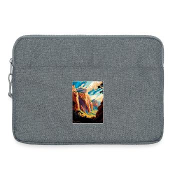 Zion Nationalpark Angels Landing Arizona Reisen - Laptoptasche 15" - Grau meliert - Vorne