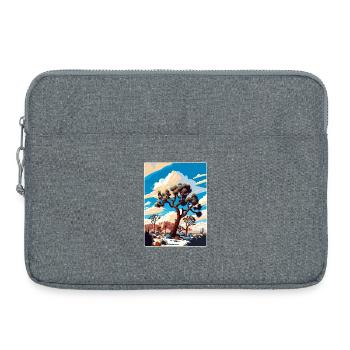 Joshua Tree National Park California Travel Poster - Laptop bag 15" - heather grey - Front