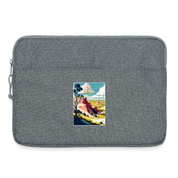 Theodore Roosevelt National Park Travel Poster WPA - Laptop bag 15" - heather grey - Front