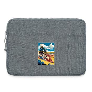 Theodore Roosevelt National Park Travel Poster WPA - Laptop bag 15" - heather grey - Front
