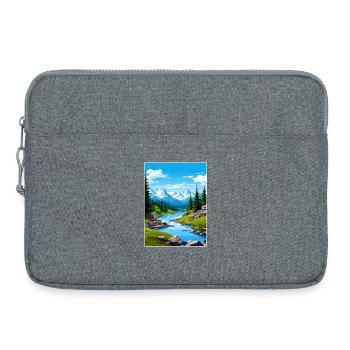 North Cascades National Park Reiseposterkarte - Laptoptasche 15" - Grau meliert - Vorne