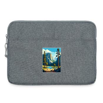 Parc national de Yosemite Affiche de voyage Souvenir WPA - Sacoche pour ordinateur portable 15 pouces - gris chiné - Devant