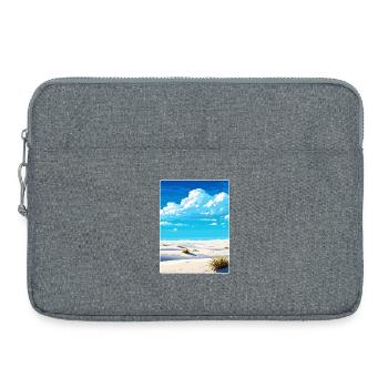 Affiche de voyage souvenir du parc national de White Sands - Sacoche pour ordinateur portable 15 pouces - gris chiné - Devant