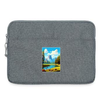 Parc national de Yosemite Affiche de voyage Souvenir WPA - Sacoche pour ordinateur portable 15 pouces - gris chiné - Devant