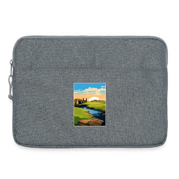 St Andrews Golf Course Scotland Andrew Travel Card - Laptop bag 15" - heather grey - Front