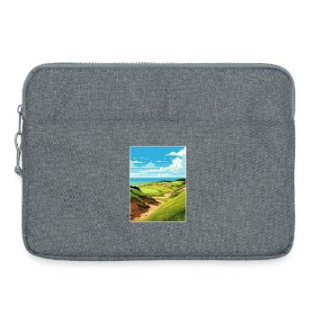 Whistling Straits Golf Course Travel Poster - Laptop bag 15" - heather grey - Front