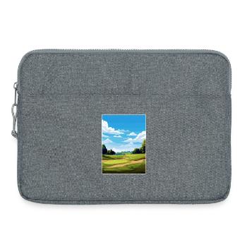 Shinnecock Hills Golfplatz Reise Posterkarte - Laptoptasche 15" - Grau meliert - Vorne
