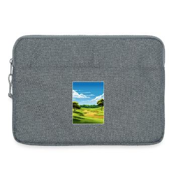 Shinnecock Hills Golfplatz Reise Posterkarte - Laptoptasche 15" - Grau meliert - Vorne