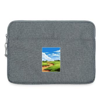 Erin Hills Golf Club Course Travel Poster Souvenir - Laptoptasche 15" - Grau meliert - Vorne