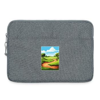 Affiche de voyage du Bethpage Black Golf Club Souvenir - Sacoche pour ordinateur portable 15 pouces - gris chiné - Devant