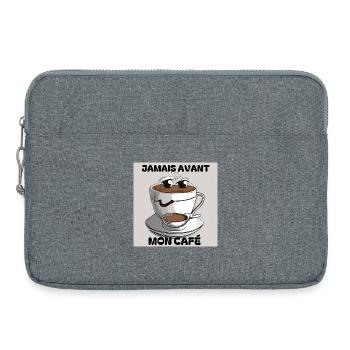 Café - Sacoche pour ordinateur portable 15 pouces - gris chiné - Devant