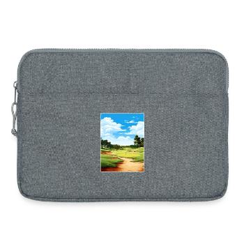 Affiche de voyage souvenir du club de golf Quali Hollow WPA - Sacoche pour ordinateur portable 15 pouces - gris chiné - Devant