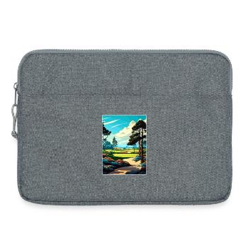Poppy Hills Golfplatz Reiseposter Souvenir WPA - Laptoptasche 15" - Grau meliert - Vorne
