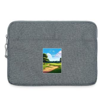 Pine Valley Golf Club Affiche de voyage Souvenir WPA - Sacoche pour ordinateur portable 15 pouces - gris chiné - Devant