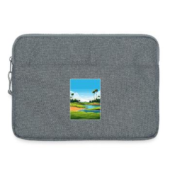 Tpc Sawgrass Golf Course Travel Poster Souvenir - Laptop bag 15" - heather grey - Front